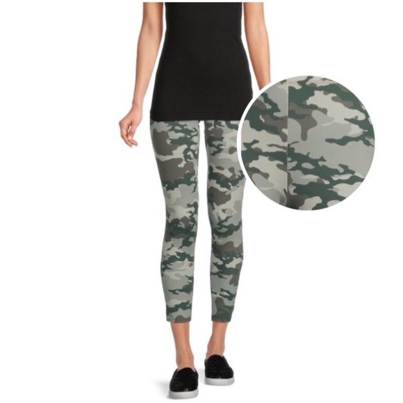 NOBO Pants - NWT Nobo Junior's Print Ankle Leggings Light Green Camouflage Camo women’s